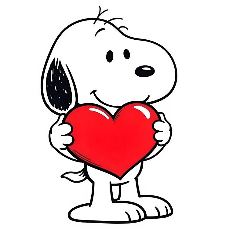 استیکر پارچه و لباس پاد آفرین مدل عشق اسنوپی کد DKST800