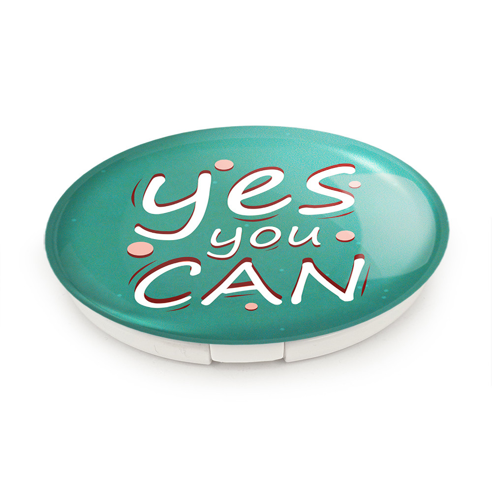 آینه جیبی خندالو طرح Yes You Can مدل تاشو کد 10046 آینه جیبی خندالو طرح Yes You Can مدل تاشو کد 10046