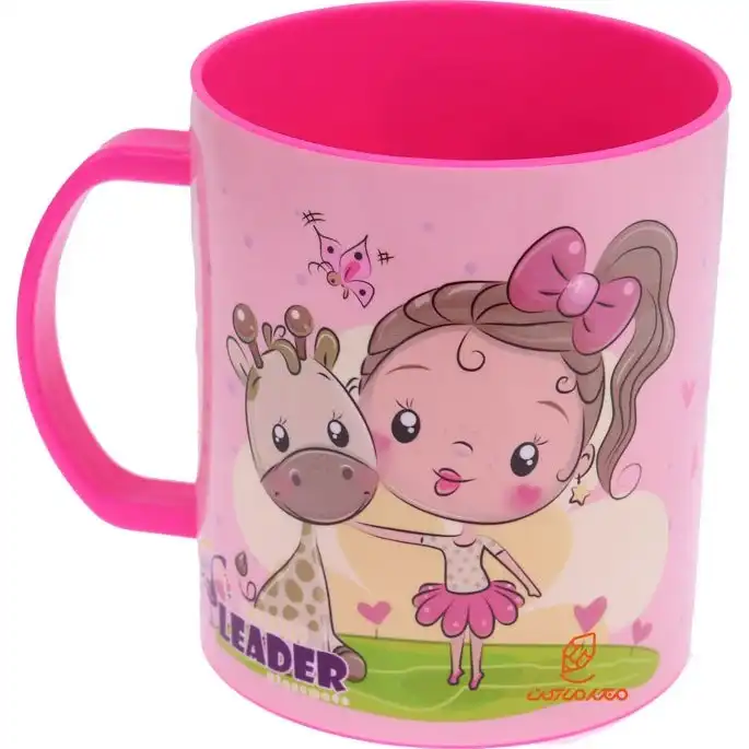 لیوان کودک طرح دختر زرافه کد 8866