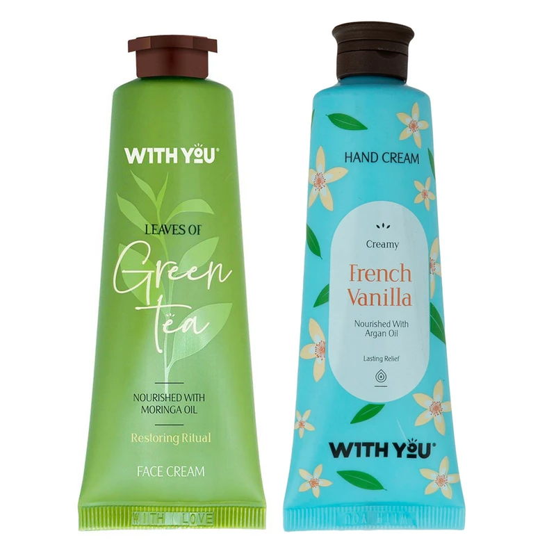 کرم مرطوب کننده ویت یو مدل GREEN TEA and French Vanilla حجم 50 میلی لیتر مجموعه 2 عددی