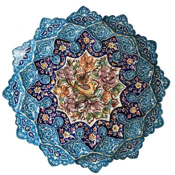 بشقاب میناکاری طرح پرداز کد 409