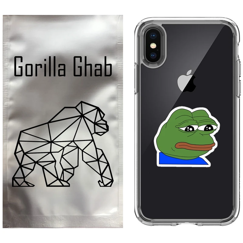 کاور گوریلا قاب مدل CLG کد 86 طرح قورباغه غمگین مناسب برای گوشی موبایل اپل iPhone X / XS