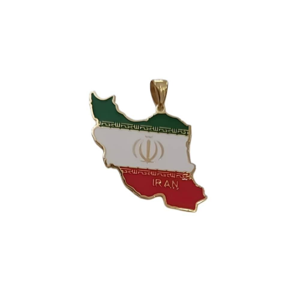 آویز گردنبند مدل ایران