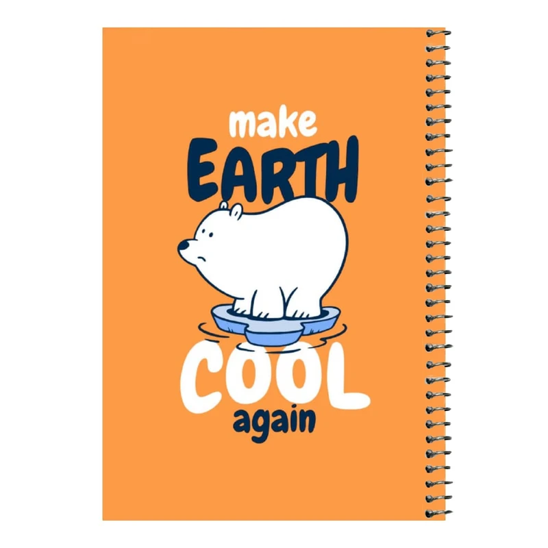 دفتر مشق 80 برگ اس جی مدل خرس قطبی    