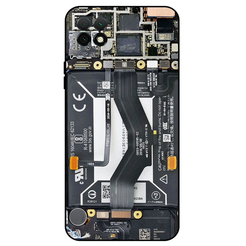 کاور مگافون طرح برد موبایل مدل 8004 مناسب برای گوشی موبایل هوآوی Nova Y60