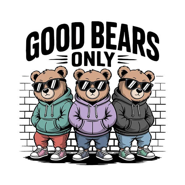 استیکر پارچه و لباس پاد آفرین طرح کارتونی خرسی کد 5894