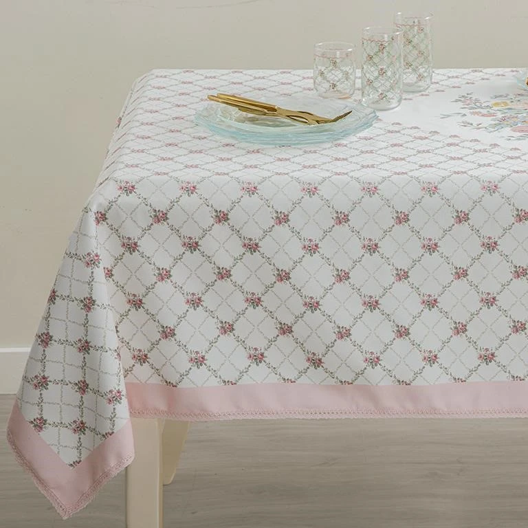 رومیزی انگلیش هوم مدل Rosalinda-Pembe 