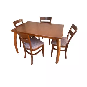 میز و صندلی ناهارخوری 4 نفره گالری چوب آشنایی مدل 761-Ro4