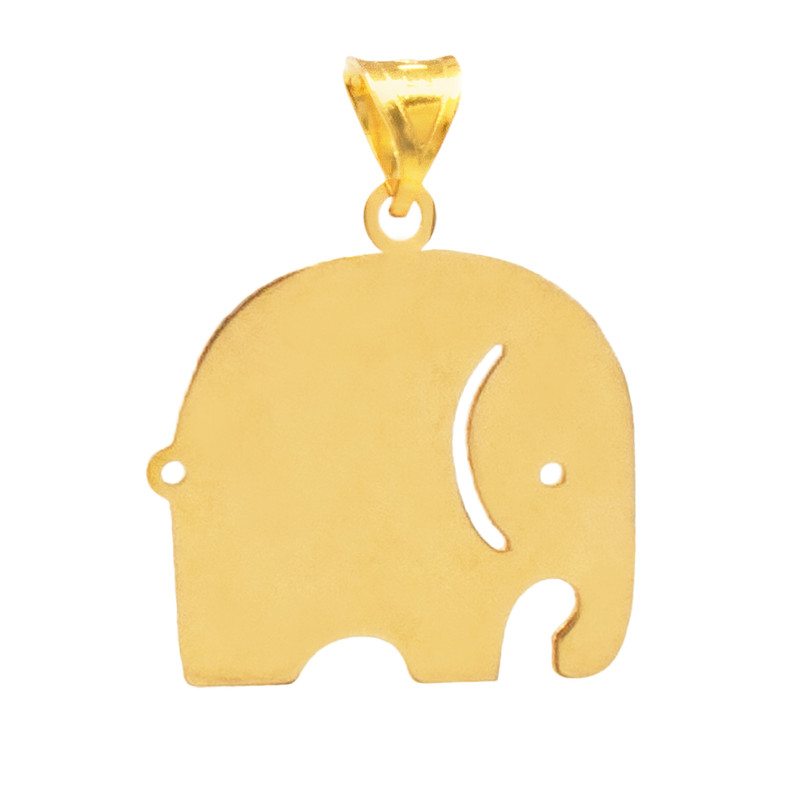 آویز گردنبند طلا 18 عیار دخترانه سهی مدل فیل SP31