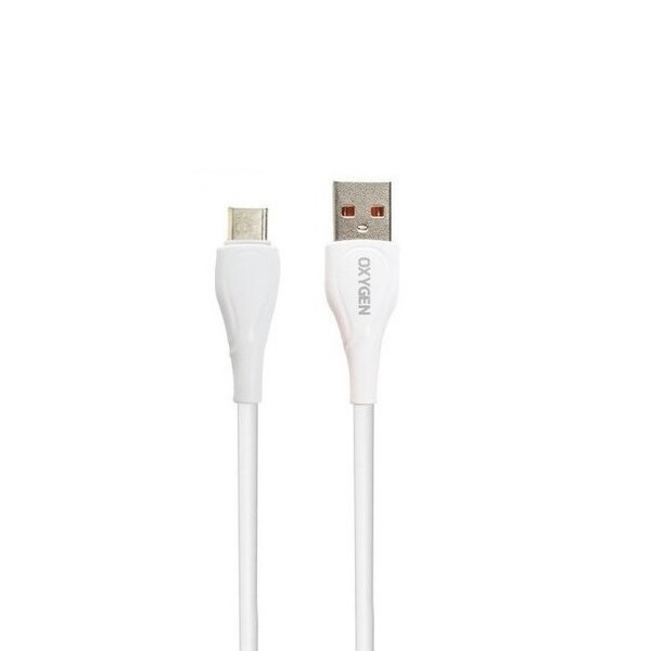 کابل تبدیل USB به USB-C اکسیژن مدل X2 طول 1متر 2 کابل تبدیل USB به USB-C اکسیژن مدل X2 طول 1متر