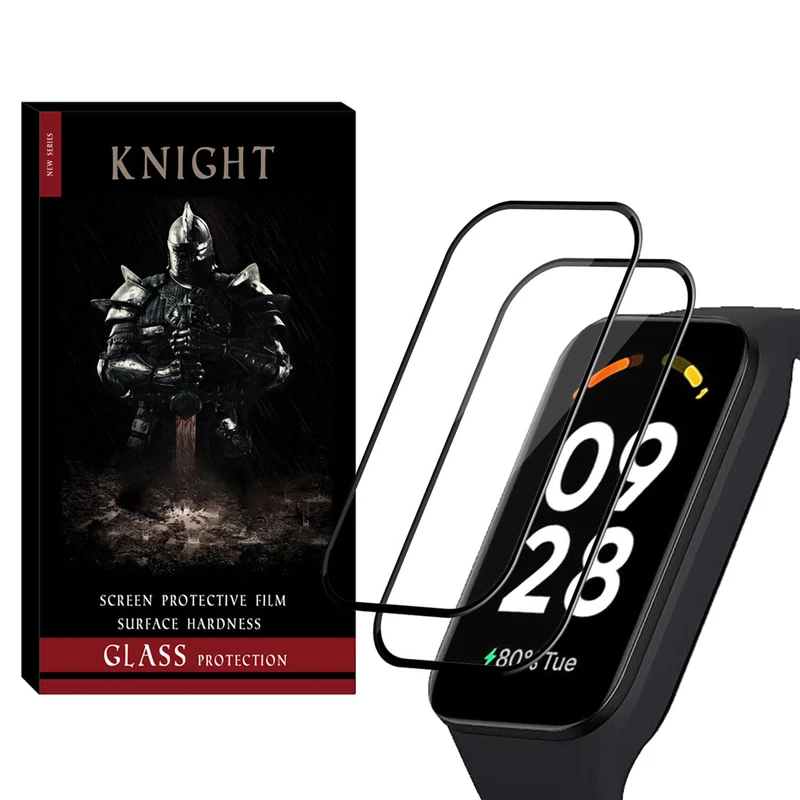 محافظ صفحه نمایش نایت مدل Nano Pmma KT مناسب برای ساعت هوشمند شیائومی Smart Band 9 Active بسته دو عددی