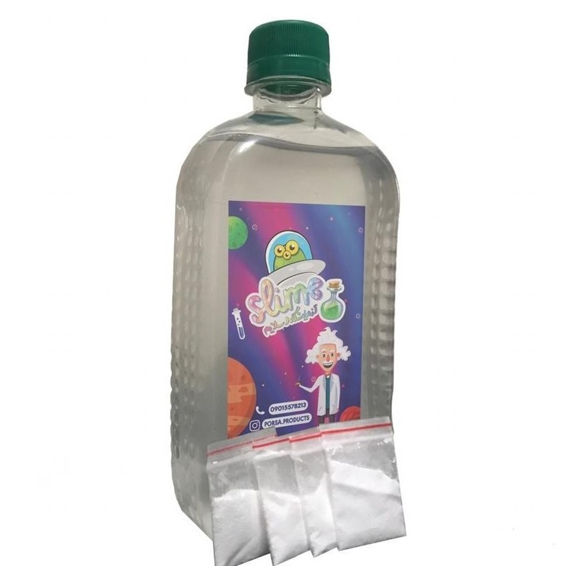 چسب ساخت ژل بازی پرسا مدل Slime Lab حجم 500 میلی لیتر همراه با بوراکس