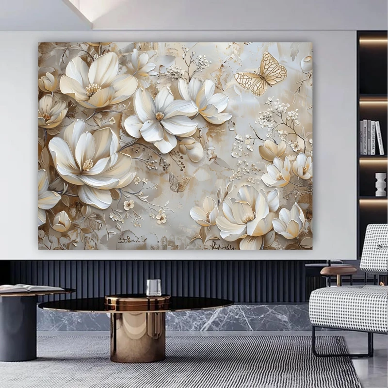 پوستر پارچه ای طرح مخمل نقاشی مدل انتزاعی کد PY550
