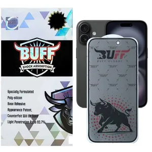Buff fighter privacy pro-Guarantee Screen Protector for Apple iPhone 16/ 15/ 14 Pro