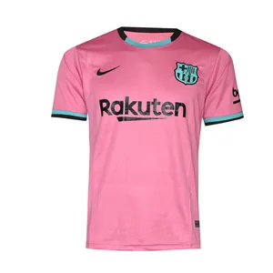 تیشرت ورزشی مردانه طرح بارسلونا سوم کد 2021