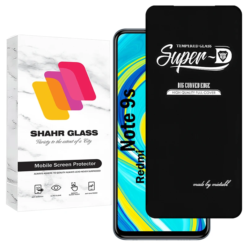 محافظ صفحه نمایش شهر گلس مدل SUPERDNSH مناسب برای گوشی موبایل شیائومی Redmi Note 9s