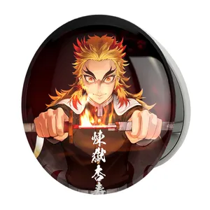 آینه جیبی خندالو طرح کیوجورو رنگوکو انیمه شیطان کش مدل تاشو کد 10097 