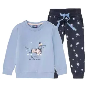 ست سویشرت و شلوار دخترانه لوپیلو مدل سگ پاکوتاه