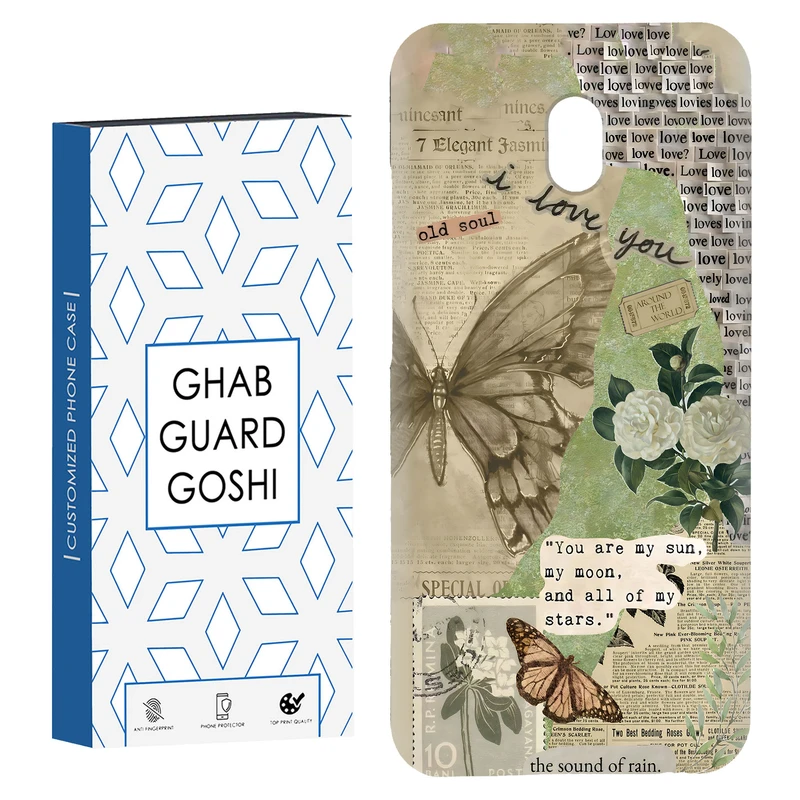 کاور قاب گارد گوشی طرح پروانه کد Dimo-162 مناسب برای گوشی موبایل شیائومی Redmi 8a