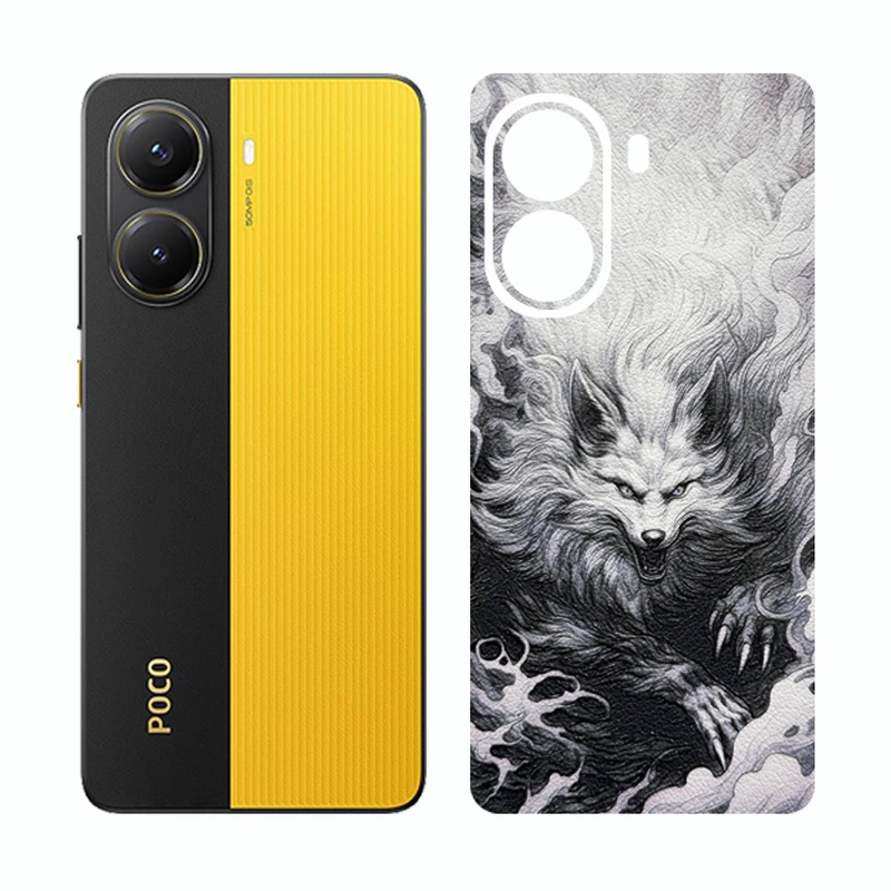 برچسب پوششی ریمکس مدل Cover طرح گرگ مناسب برای گوشی موبایل شیائومی Poco X7 Pro