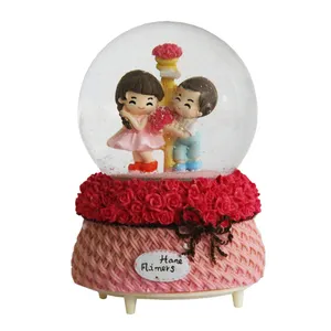 گوی موزیکال مدل Love & flower کد PA1302