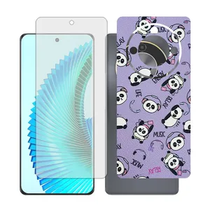 Glass together model transparent screen protector suitable for Honor X9b mobile phone with back cover sticker