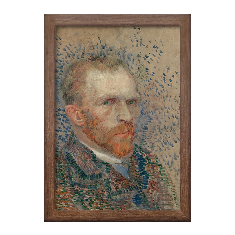 تابلو خندالو طرح سلف پرتره ونسان ونگوگ (Van Gogh) کد 36830