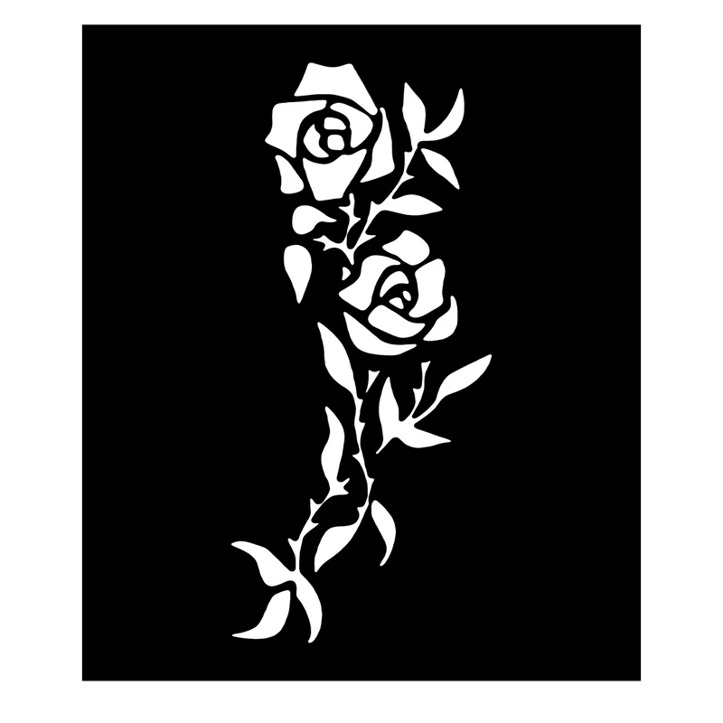  شابلون باتیس آرت طرح گل کد 50-258