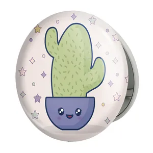 آینه جیبی خندالو طرح کاکتوس مدل تاشو کد 5294 