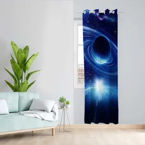 پرده طرح کهکشان مدل مخمل پانچی کد 5532R z سایز 140x200 سانتی متر