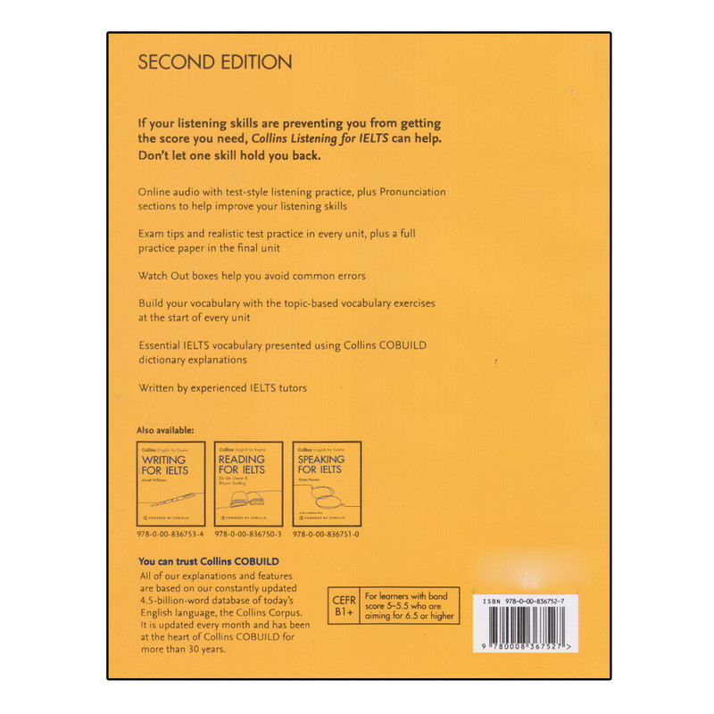 کتاب Collins English For Exam Listening For IELTS اثر Fiona Aish And Jo Tomlinson انتشارات الوندپویان کتاب Collins English For Exam Listening For IELTS اثر Fiona Aish And Jo Tomlinson انتشارات الوندپویان