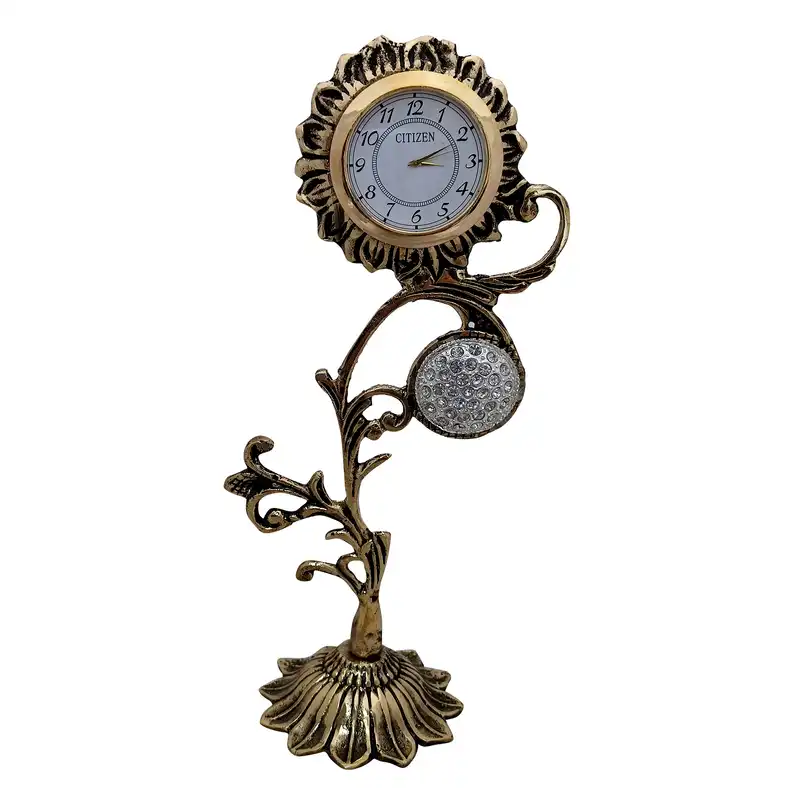 ساعت رومیزی برنجی کد 40