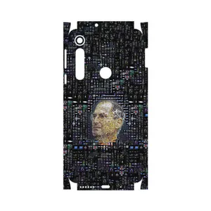 MAHOOT Collage of Steve Jobs 2-FullSkin Cover Sticker for Motorola One Macro