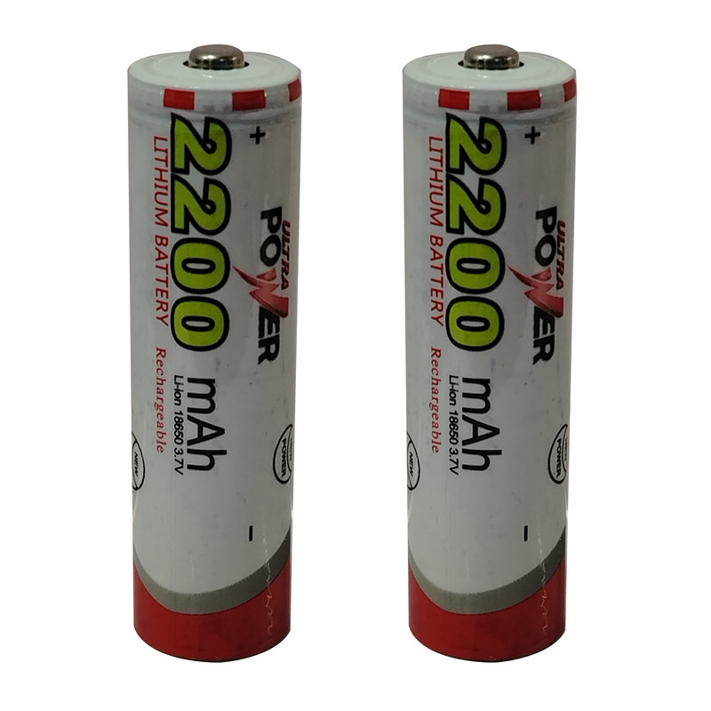 باتری لیتیوم یون اولترا پاور مدل KSRE-2200 ظرفیت 2200 میلی آمپر ساعت بسته دو عددی