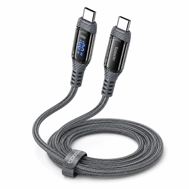 کابل USB-C توکی مدل LED-A26-100W با طول ۱متر