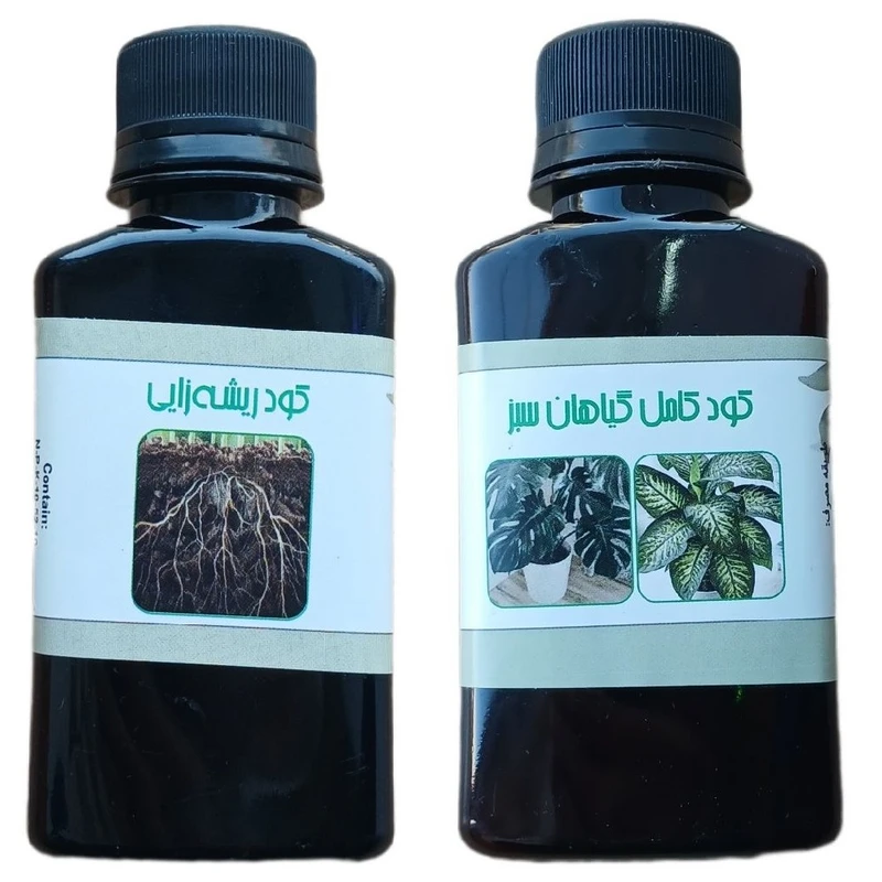 کود مایع ریشه زایی و کود کامل گیاهان سبز مدل life drop حجم 110 میلی لیتر بسته 2 عددی