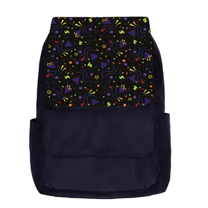 کوله پشتی مدرسه مدل اشکال و خطوط کد DKKP58