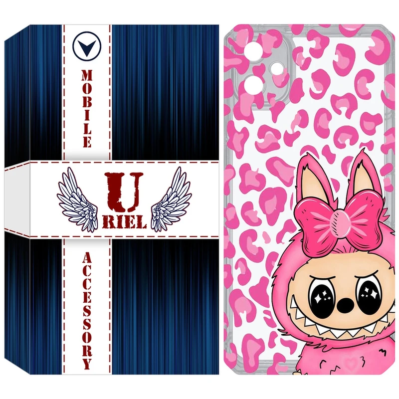 کاور یوریل مدل Clear کد 107 طرح لبوبو Labubu مناسب برای گوشی موبایل سامسونگ Galaxy A05
