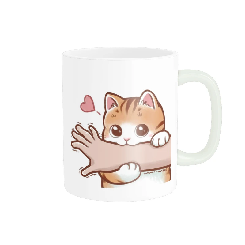 ماگ پاد آفرین مدل فانتزی طرح کارتونی گربه بامزه خسته کیوت کد p11861