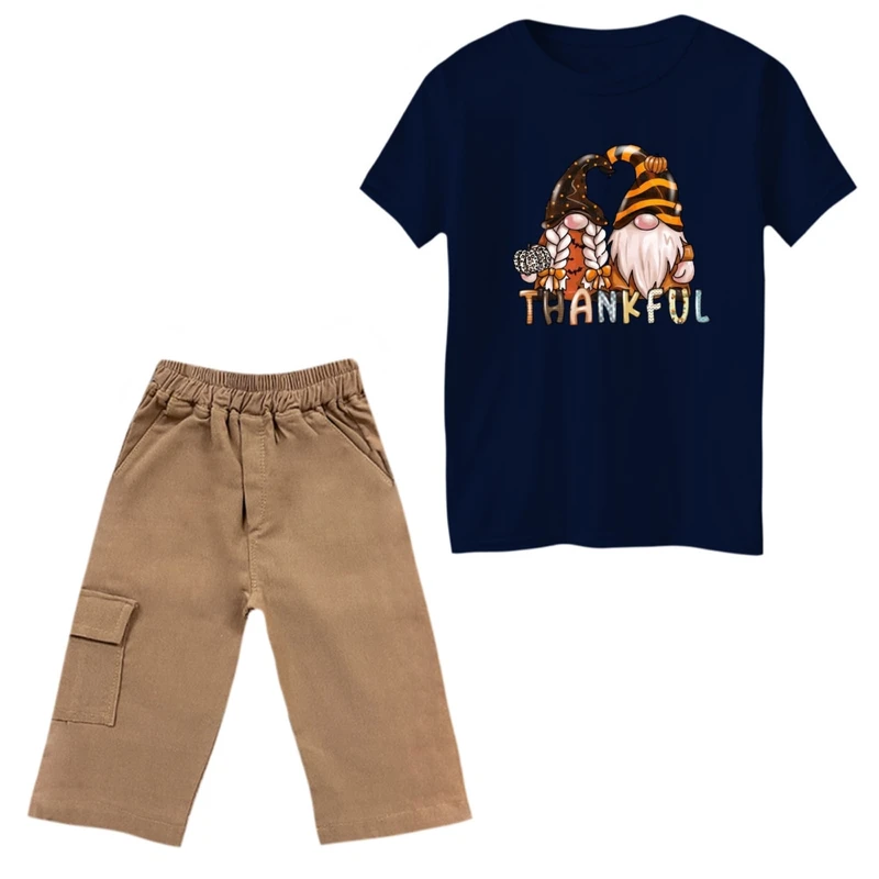 ست تی‌شرت و شلوارک پسرانه مدل کوتوله ها