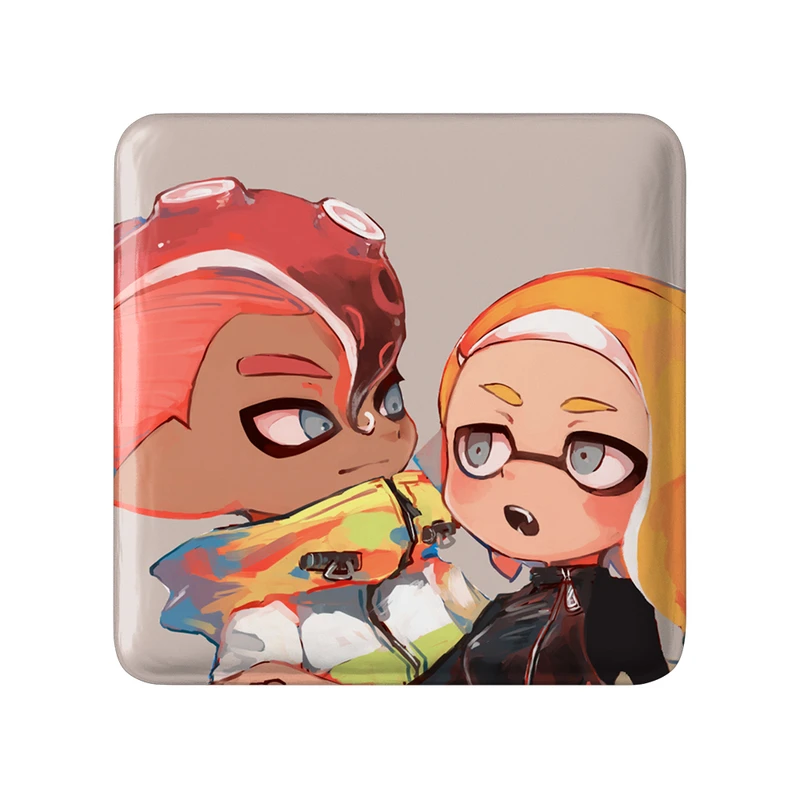 پیکسل خندالو طرح بازی اسپلاتون (Splatoon) مدل مربعی کد 33311