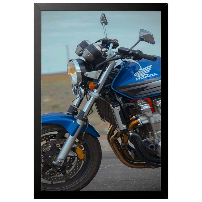 تابلو بکلیت طرح موتور سنگین هوندا HONDA CB1300 مدل B-po2223 فریم مشکی