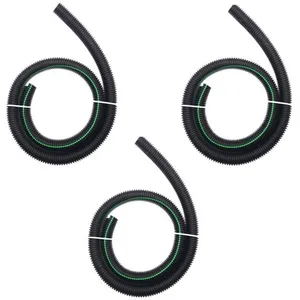 لوله خرطومی سیم کشی خودرو مدل چاکدار کد 23 طول 1 متر مجموعه 3 عددی