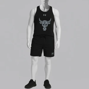 ست تاپ و شلوارک مردانه مدل rock