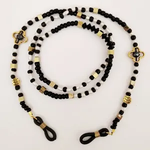 بند عینک مدل گل و برگ