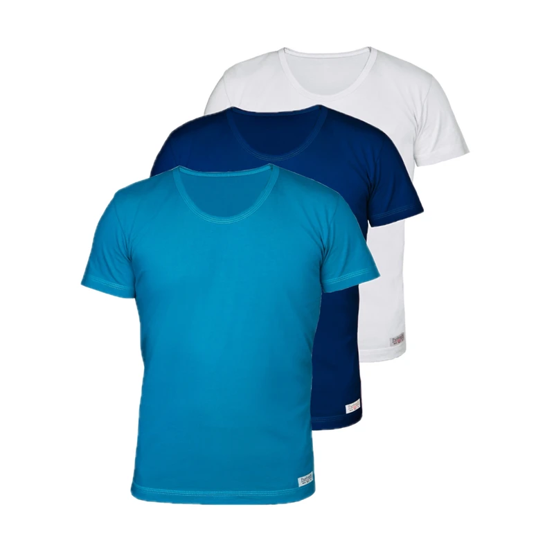 زیرپوش آستین دار مردانه پنبینه مدل نخ پنبه خالص صادراتی مجموعه 3 عددی