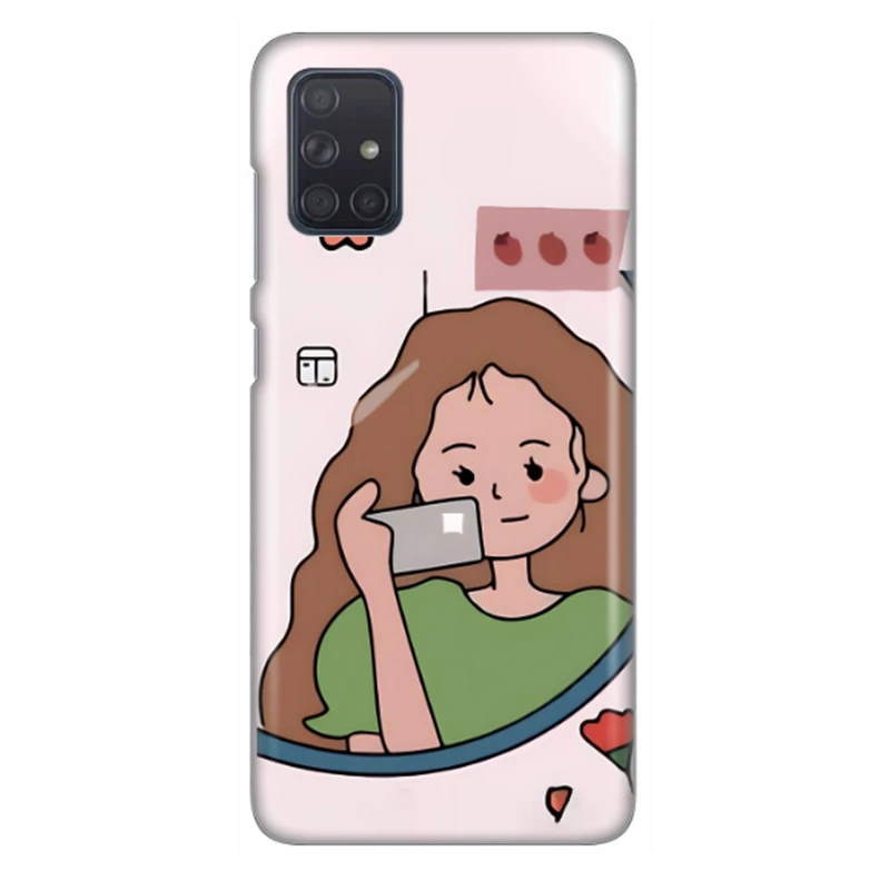 کاور طرح دخترانه خسته کد DIMO-005 مناسب برای گوشی موبایل سامسونگ Galaxy A31