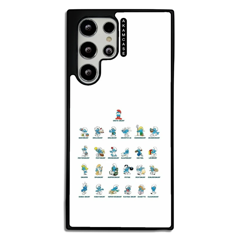 کاور آکام مدل AMC-WSGS22U-SMURFS-3 مناسب برای گوشی موبایل سامسونگ Galaxy S22 Ultra