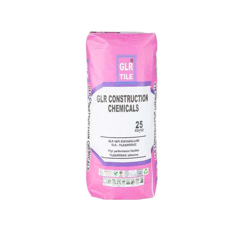 چسب پودری کاشی جی ال آر مدل tile&mosaic وزن 25 کیلوگرم چسب پودری کاشی جی ال آر مدل tile&mosaic وزن 25 کیلوگرم