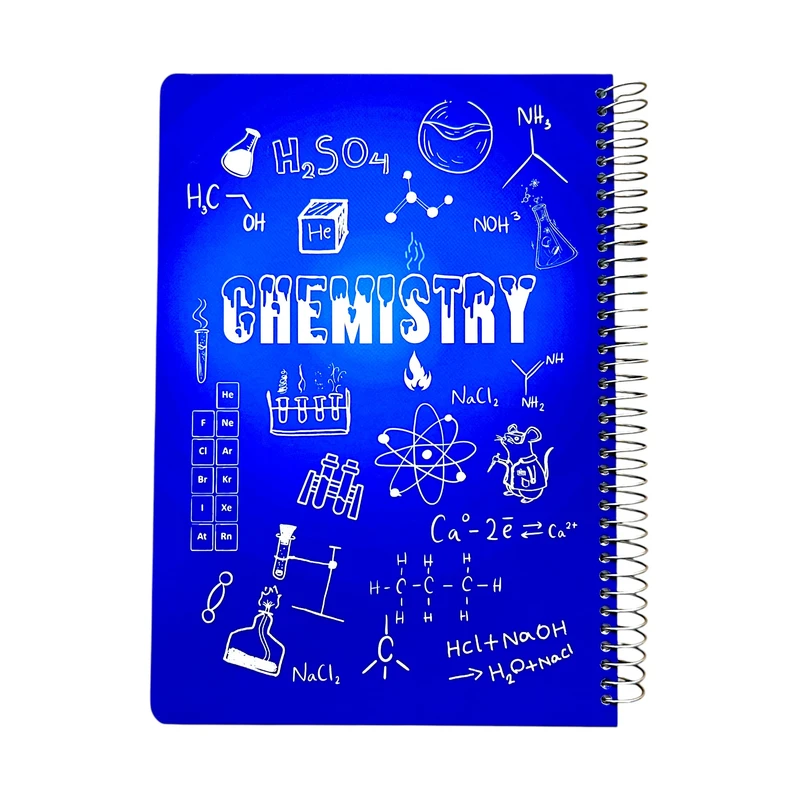 دفتر مشق 100 برگ وتوس طرح فرمول شیمی مدل موضوعی کد 088